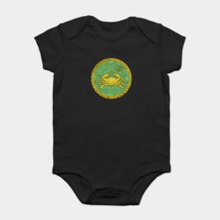 Zodiac Cancer Green Baby Bodysuit